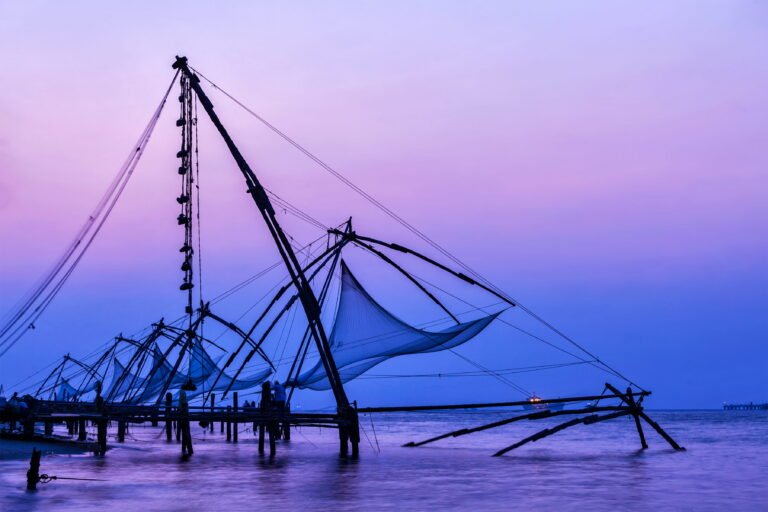 chinese-fishnets-sunset-kochi-kerala-india (1)